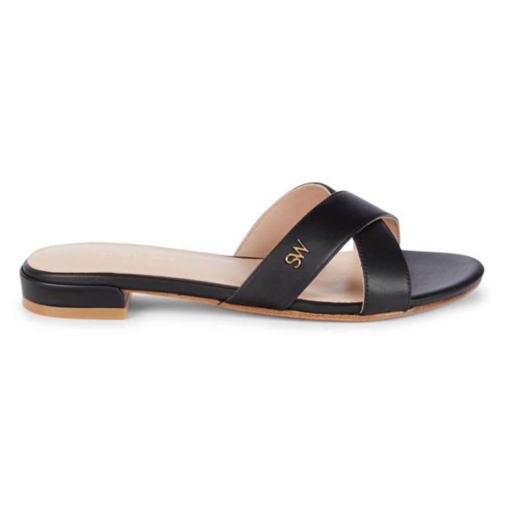 Stuart Weitzman Lunaria Crossband Flat Sandal size 7